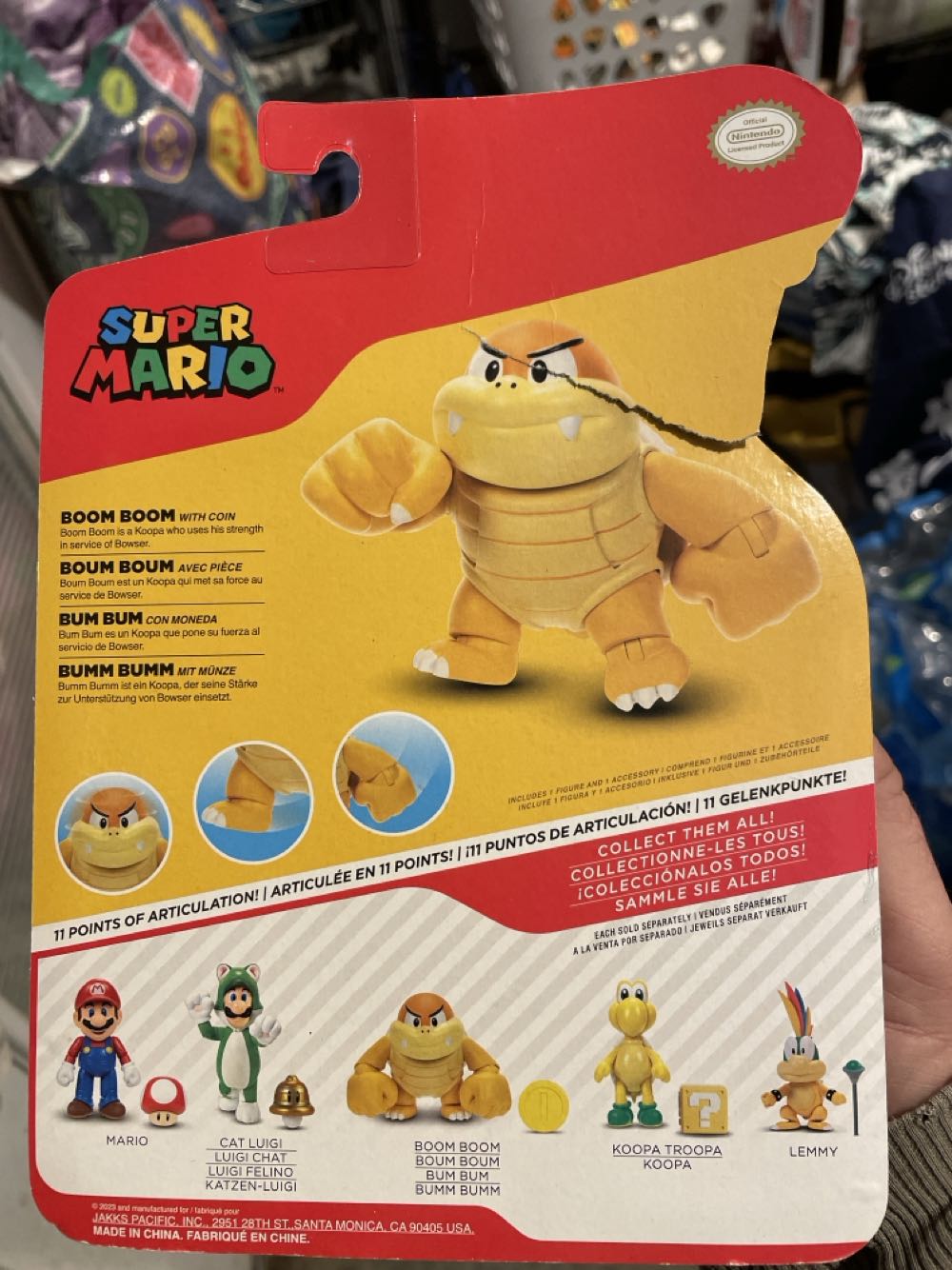 Super Mario - Boom Boom - Jakks Pacific (Super Mario Bros.) action figure collectible [Barcode 192995417878] - Main Image 2