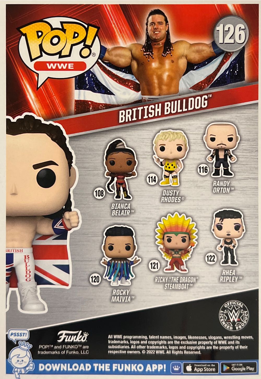 British Bulldog - Funko (WWE Funko) action figure collectible - Main Image 2