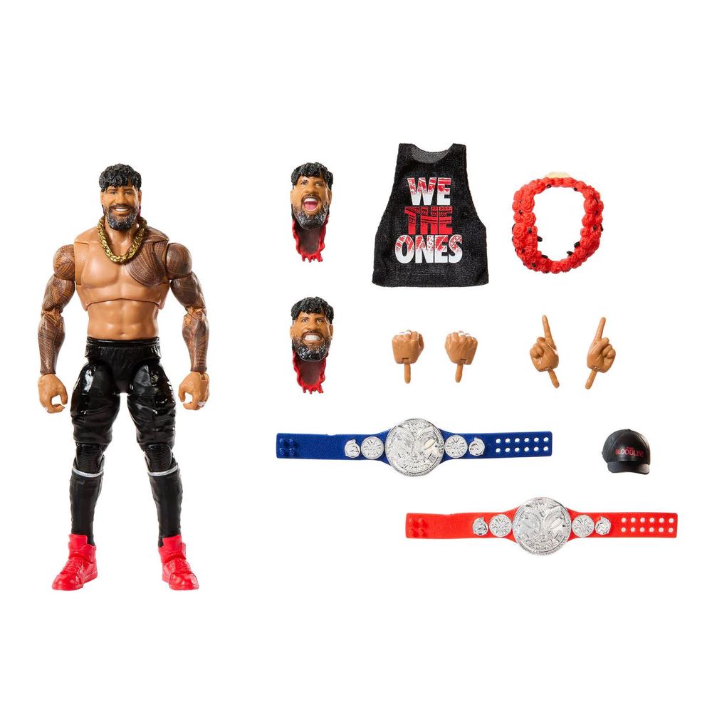 WWE Jimmy & Jey Uso- Ultimate Edition Bloodline Box Set - Mattel (Wwe Elite) action figure collectible [Barcode 194735124435] - Main Image 2