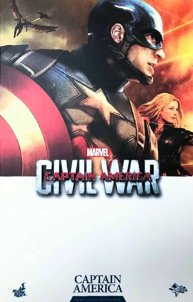 Captain America: Civil War - Hot Toys (Captain America) action figure collectible - Main Image 1