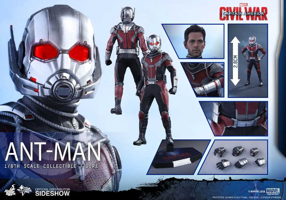 Captain America: Civil War - Hot Toys (Ant-Man) action figure collectible - Main Image 2