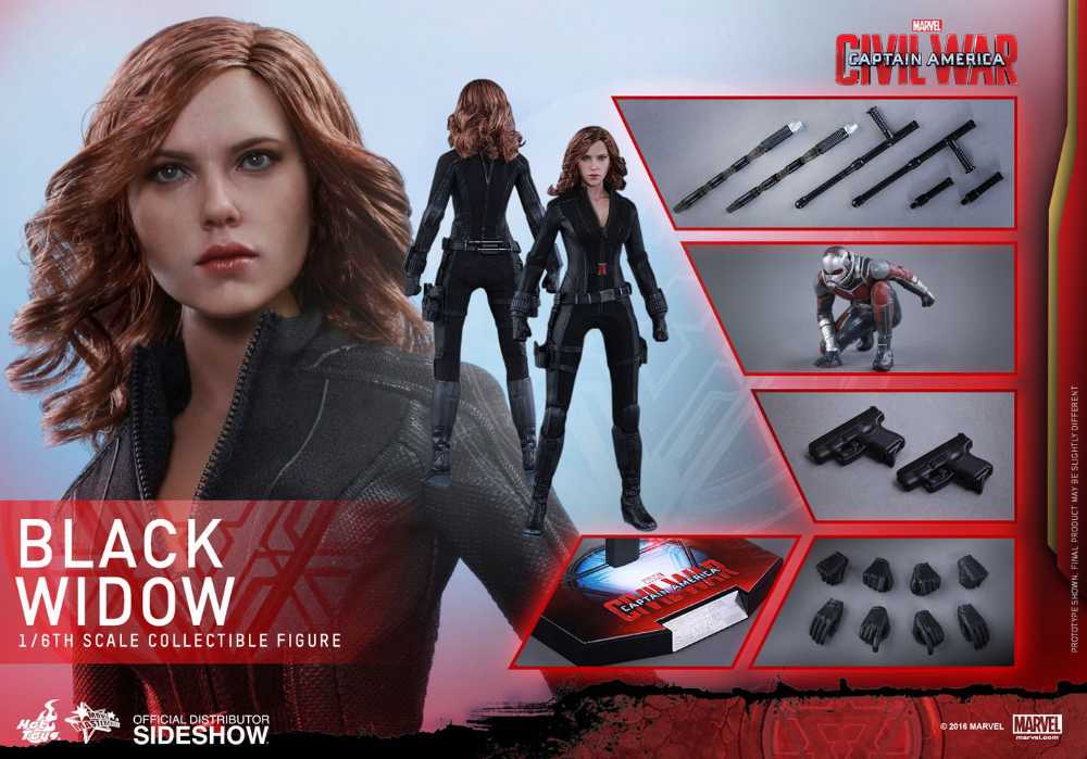 Captain America: Civil War - Hot Toys (Black Widow) action figure collectible - Main Image 2