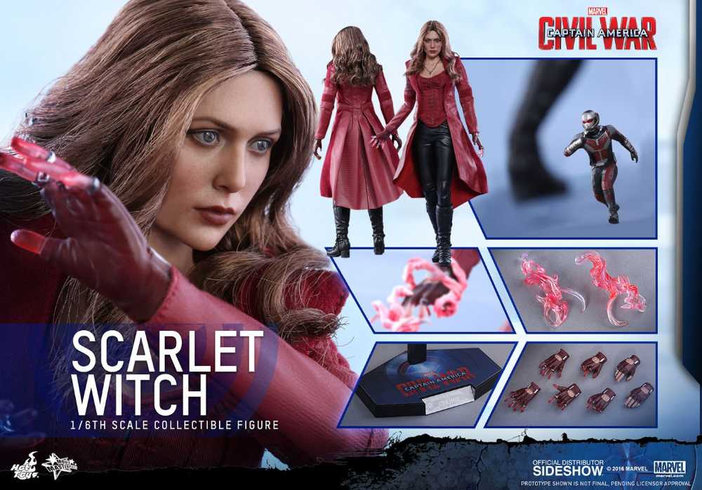 Captain America: Civil War - Hot Toys (Scarlet Witch) action figure collectible - Main Image 2