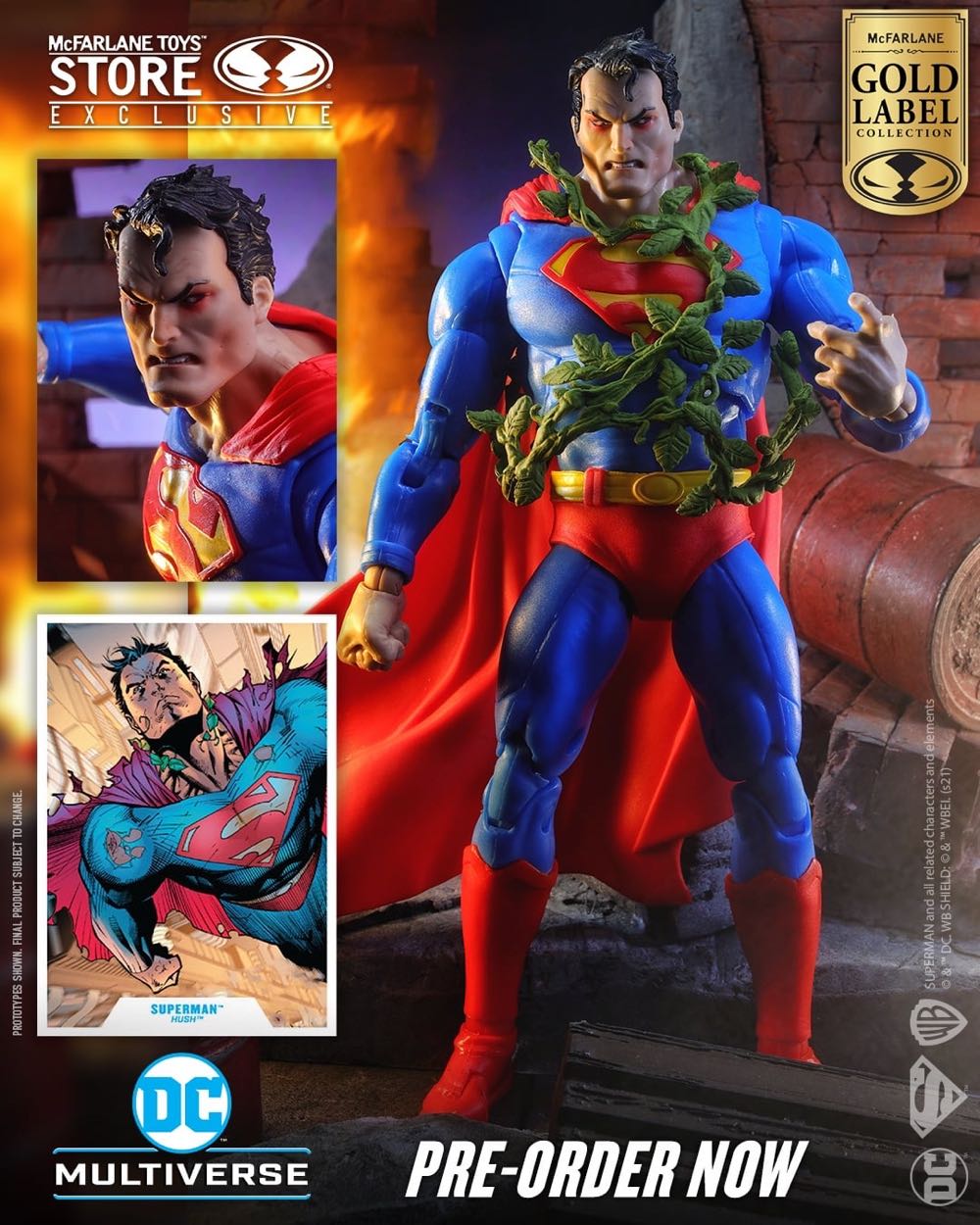 Superman (Hush) - McFarlane Toys (Hush) action figure collectible [Barcode 787926152890] - Main Image 3