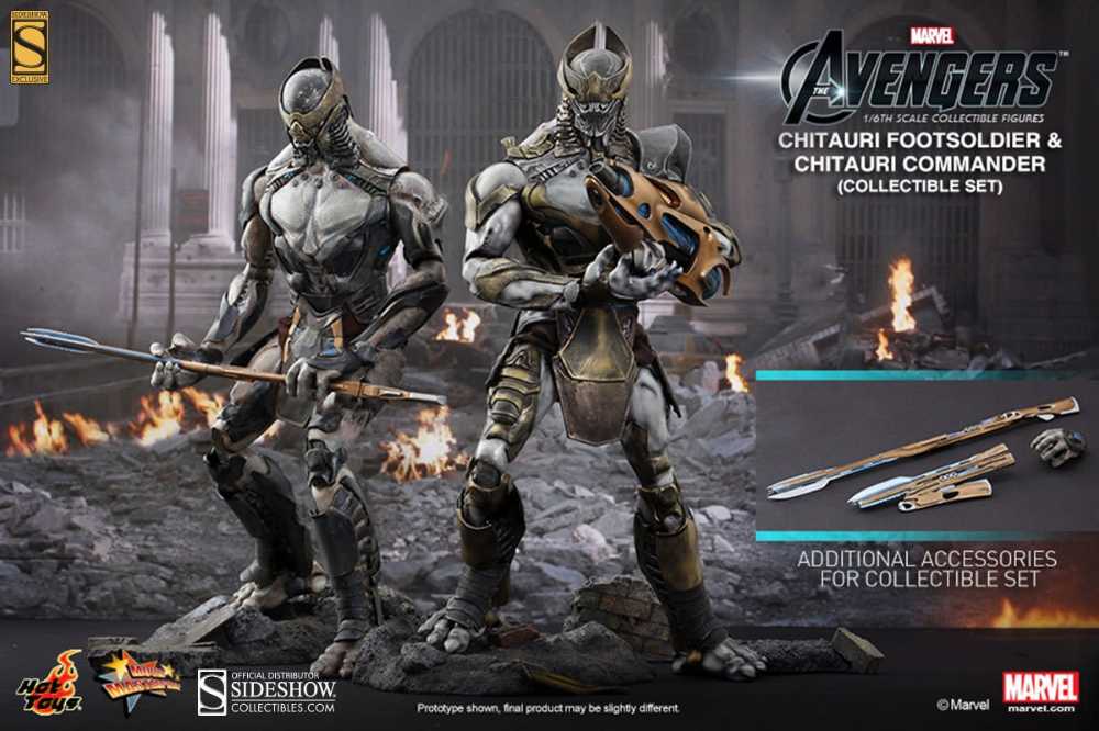 The Avengers - Hot Toys (Chitauri Footsoldier & Chitauri Commander Set) action figure collectible - Main Image 2