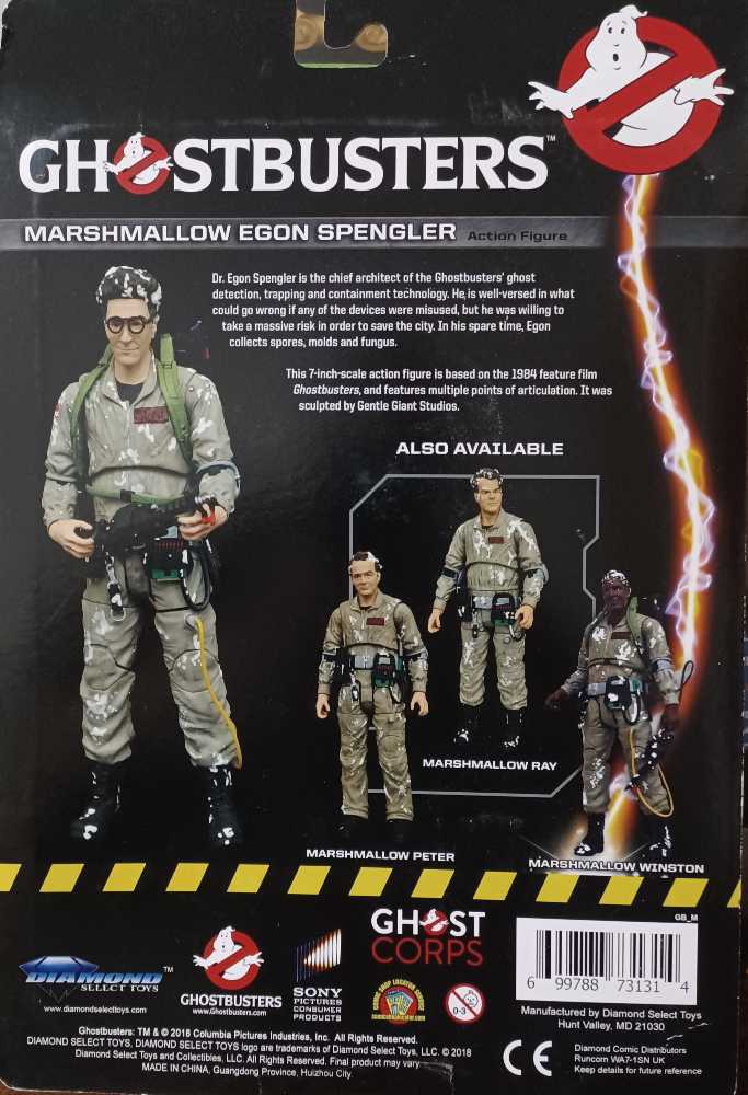 Marshmallow Egon Spengler - Diamond Select (Ghostbusters) action figure collectible [Barcode 699788731314] - Main Image 2