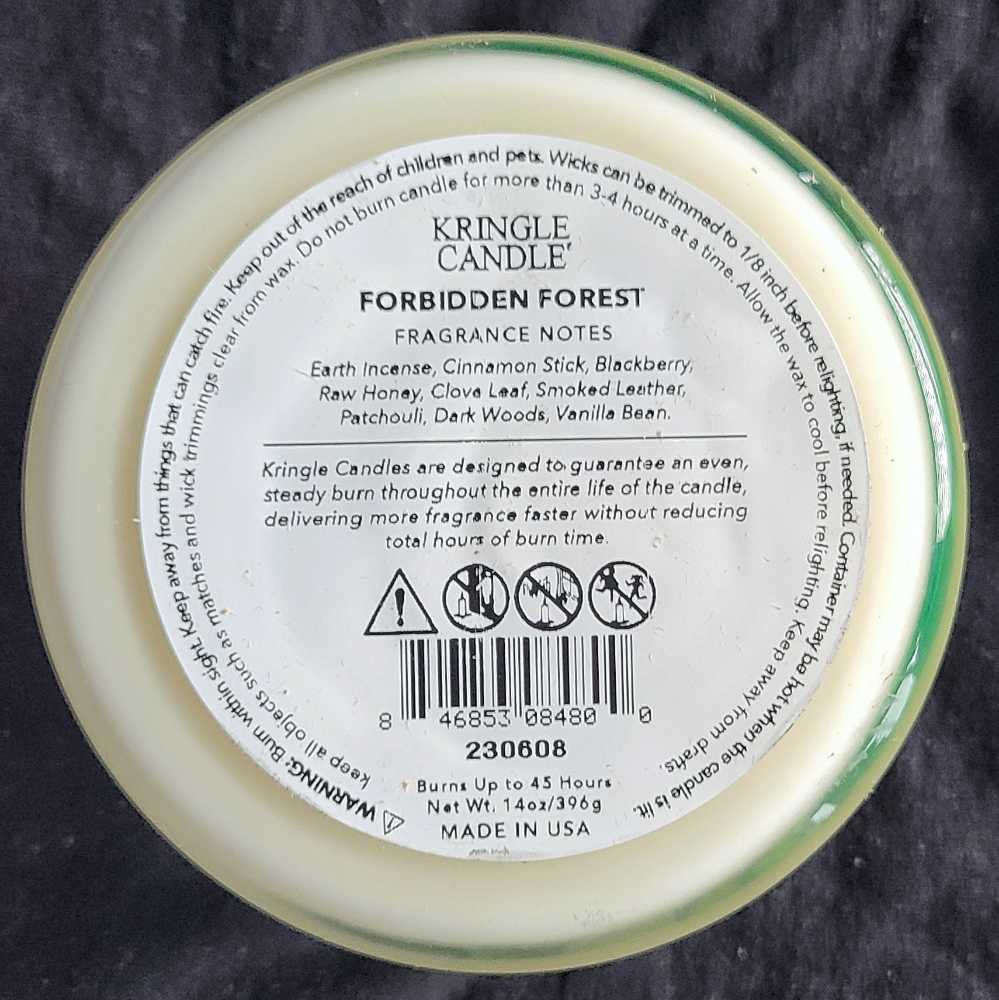 CANDLE: Halloween Kringle 3 Wick Forbidden Forest 2023 - Kringle Candle (Halloween Candles) action figure collectible [Barcode 846853084800] - Main Image 2