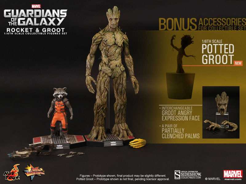 Guardians of the Galaxy - Hot Toys (Rocket & Groot) action figure collectible - Main Image 2