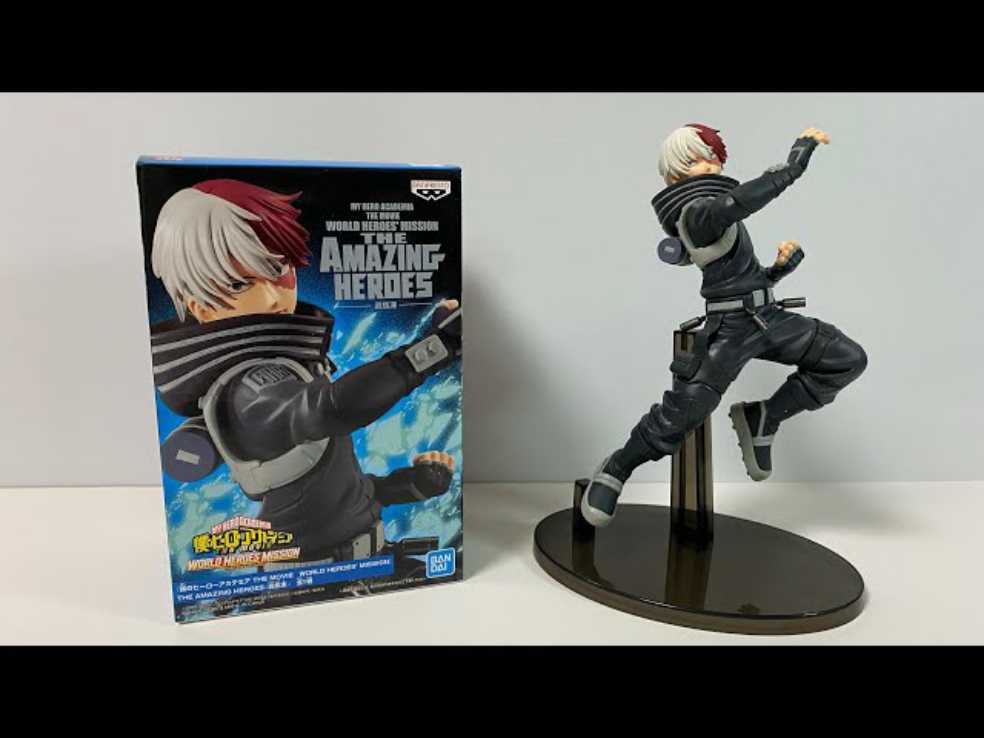World Heroes Mission- The Amazing Heroes: Shouto Todoroki - Bandai (My Hero Academia) action figure collectible - Main Image 2