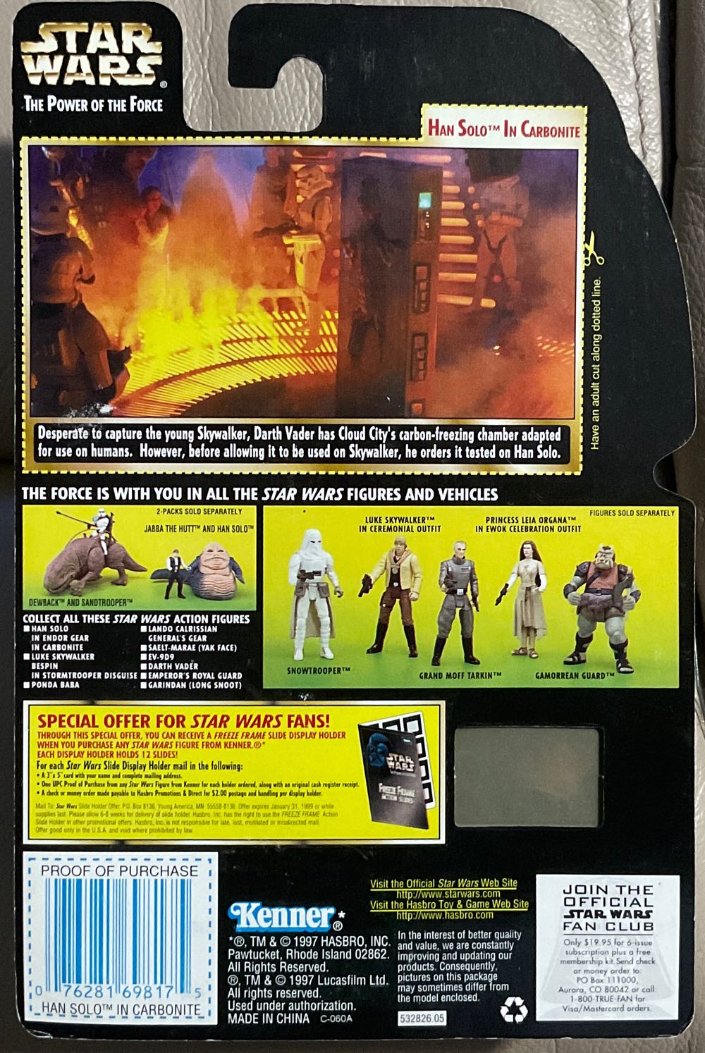 Power Of The Force (FF) - Han Solo (Carbonite) - Hasbro (Return Of The Jedi) action figure collectible - Main Image 2
