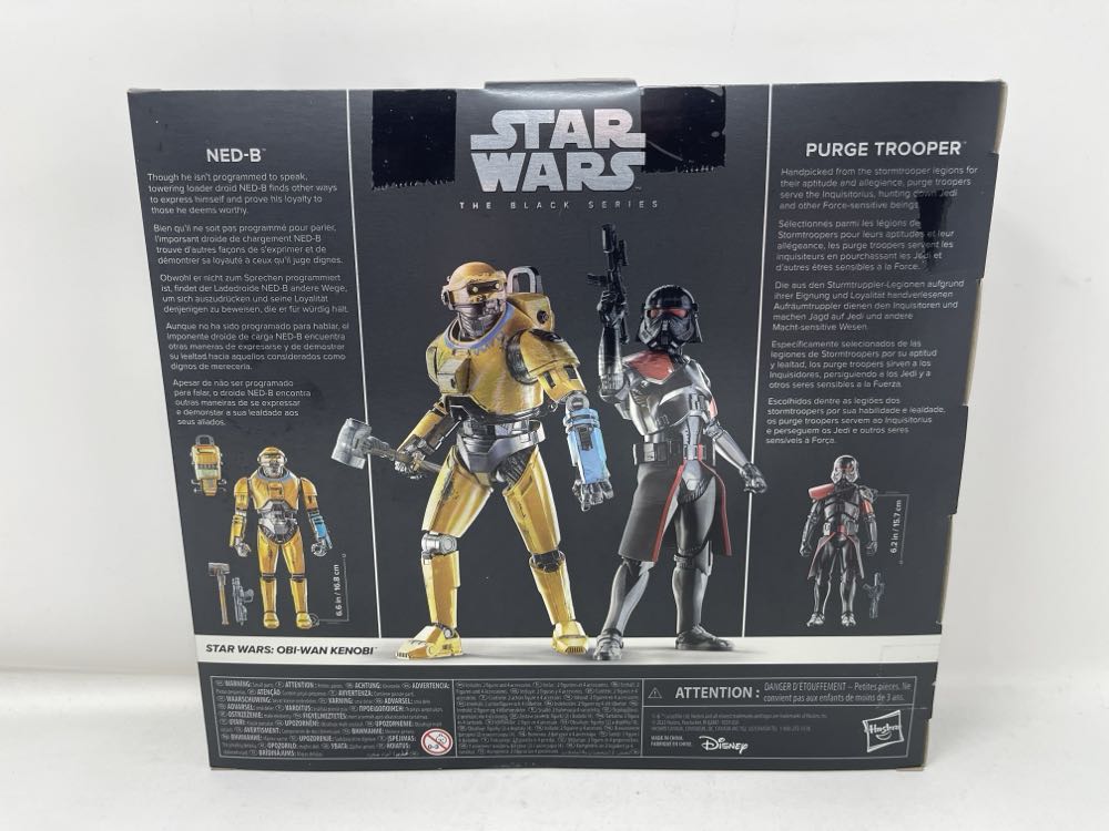 Star Wars: Carbonized Ned-B And Purge Trooper - Hasbro (The Mandalorian) action figure collectible [Barcode 5010996150172] - Main Image 2