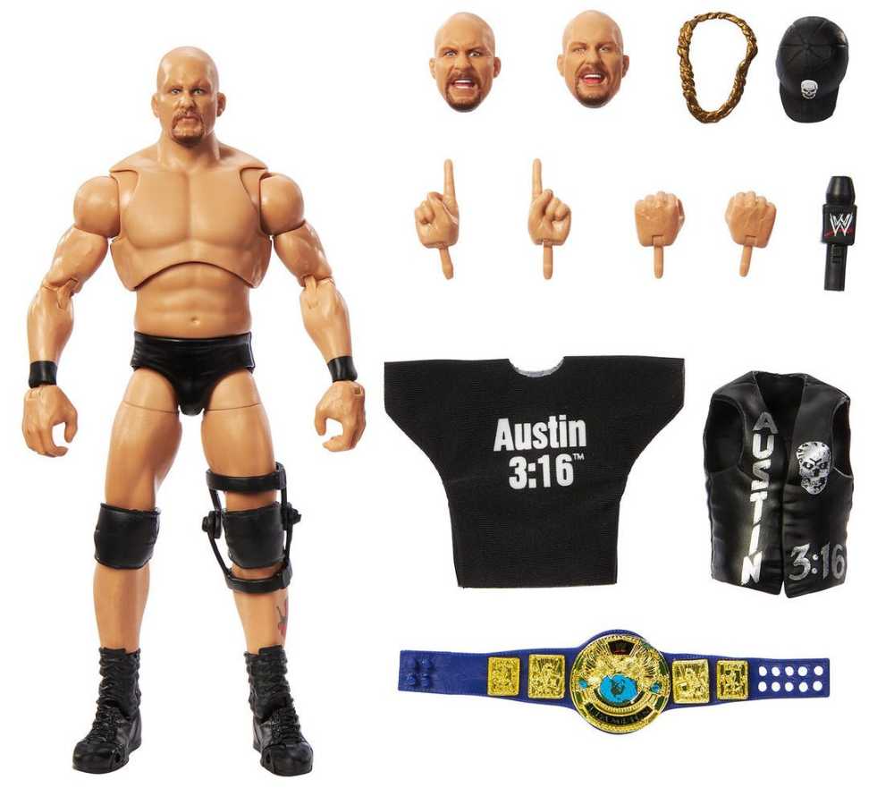 Stone Cold Steve Austin - Mattel (WWE) action figure collectible [Barcode 194735216994] - Main Image 3