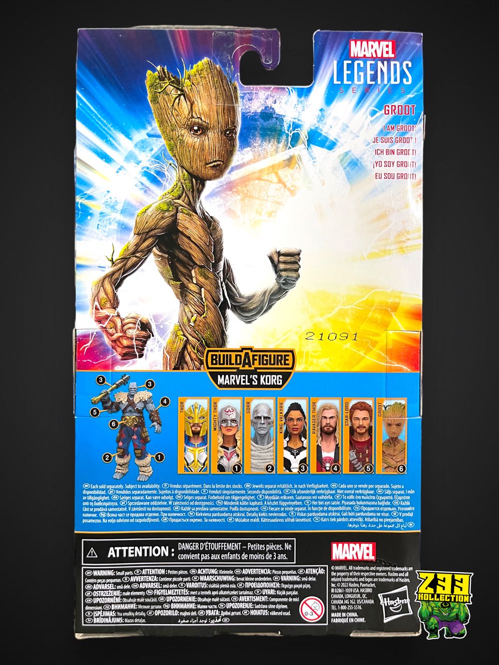 Marvel Legends (2011-????) (69x07) Teen Groot - Hasbro (Marvel Legends Korg Series) action figure collectible - Main Image 4