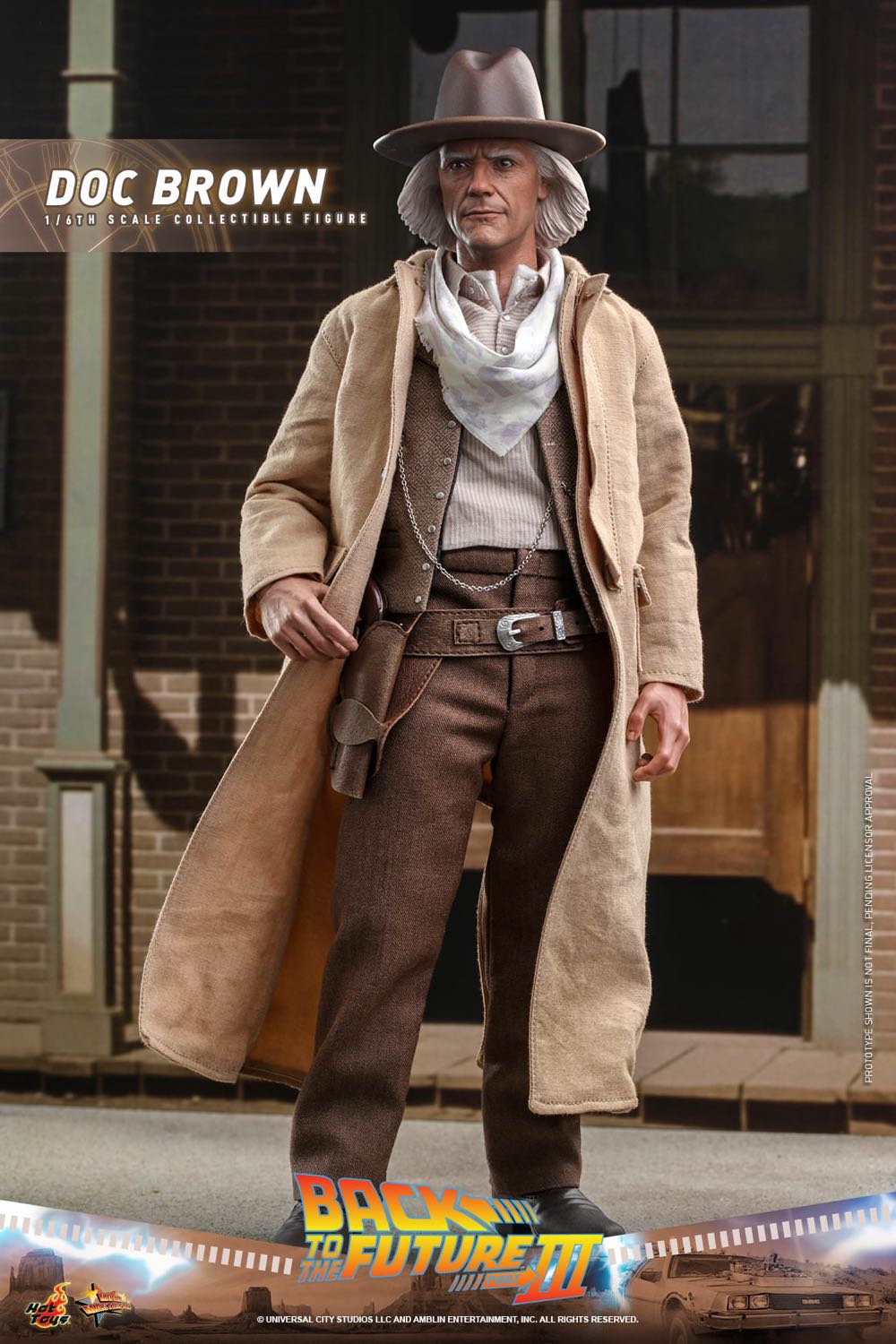 Doc Brown - Hot Toys (Back To The Future Part III) action figure collectible [Barcode 4895228609359] - Main Image 3