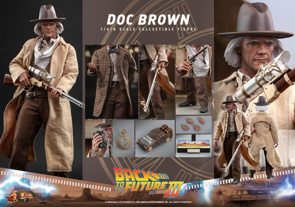 Doc Brown - Hot Toys (Back To The Future Part III) action figure collectible [Barcode 4895228609359] - Main Image 4