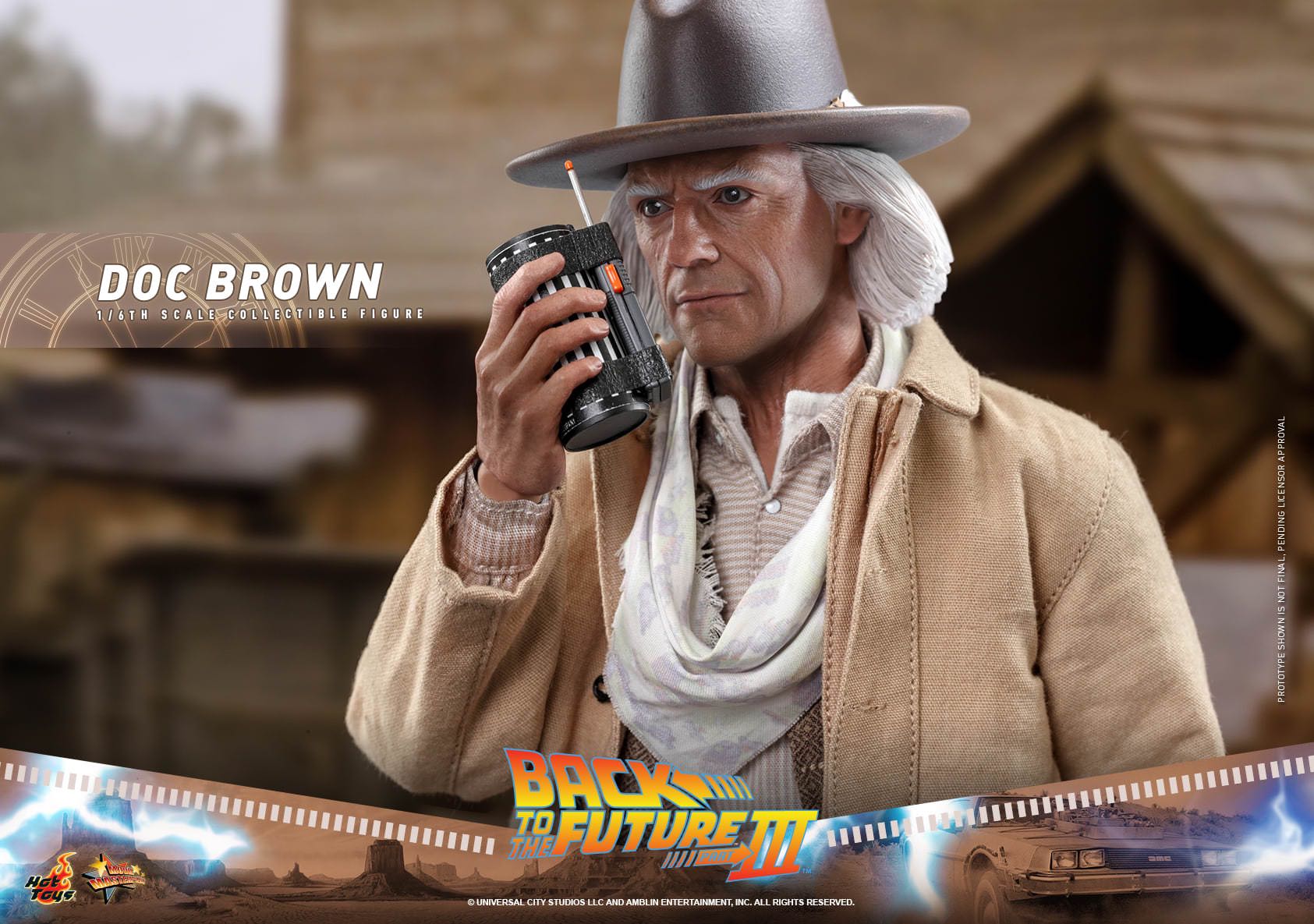 Doc Brown - Hot Toys (Back To The Future Part III) action figure collectible [Barcode 4895228609359] - Main Image 6