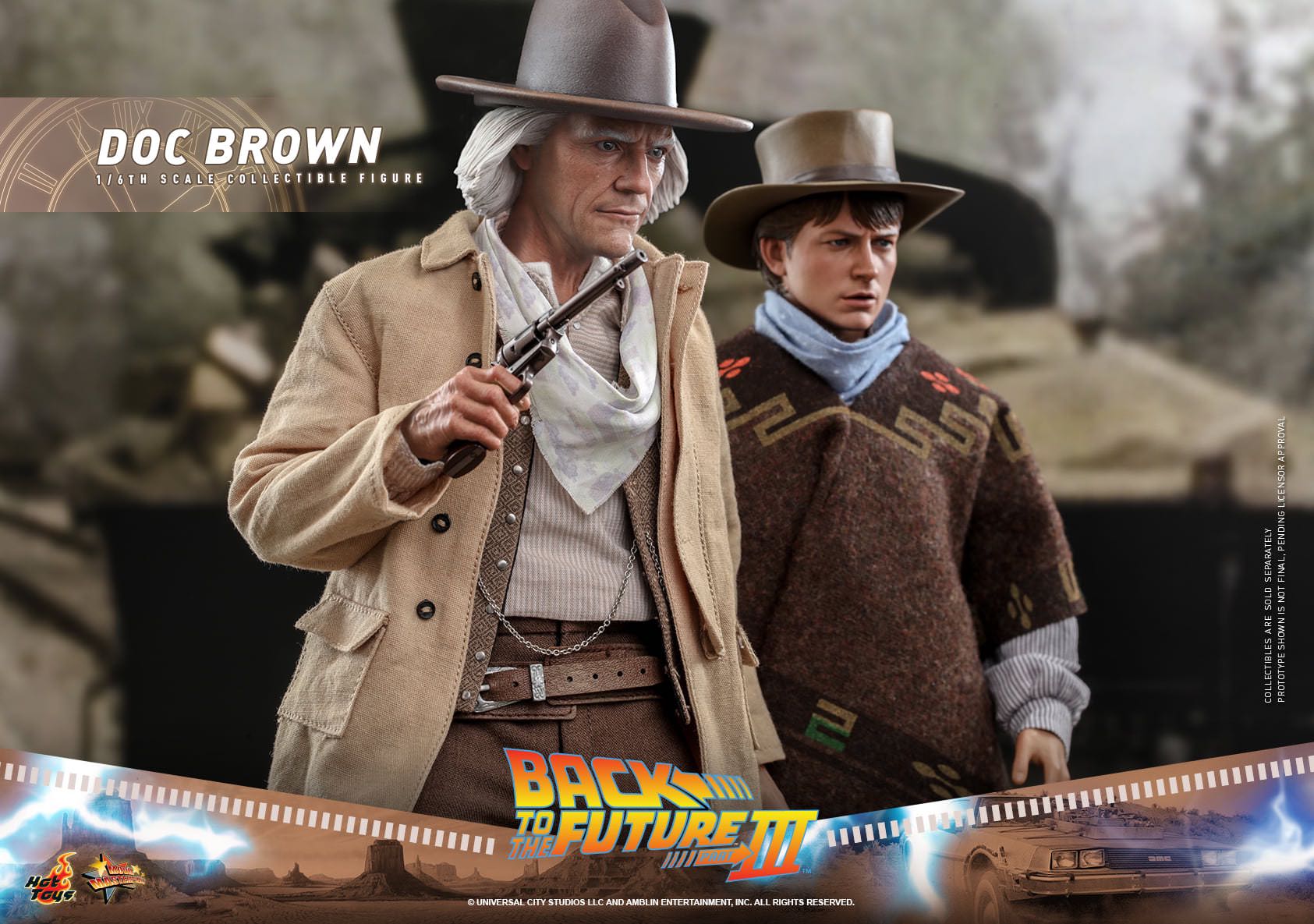 Doc Brown - Hot Toys (Back To The Future Part III) action figure collectible [Barcode 4895228609359] - Main Image 7
