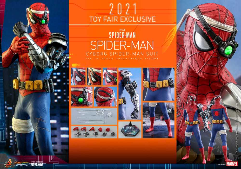 Marvel’s Spider-Man - Hot Toys (Cyborg Spider-Man) action figure collectible - Main Image 2