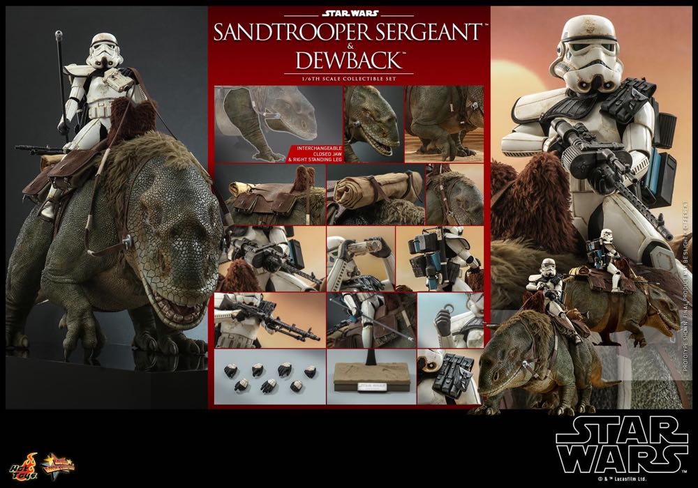 Hot Toys MMS 722 Star Wars A New Hope Sandtrooper Sergeant and Dewback - Hot Toys (Sandtrooper Sergeant) action figure collectible - Main Image 3