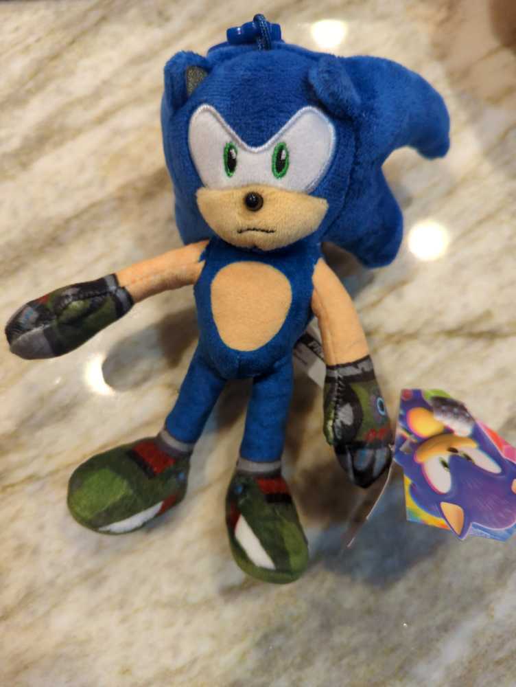 Sonic Prime 7” Plush Clip  (Sonic Prime) action figure collectible [Barcode 810065187215] - Main Image 2