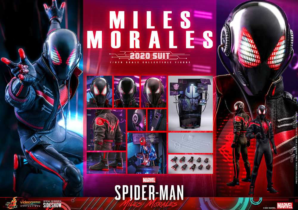 Marvel’s Spider-Man: Miles Morales - Hot Toys (2020 Suit) action figure collectible - Main Image 2