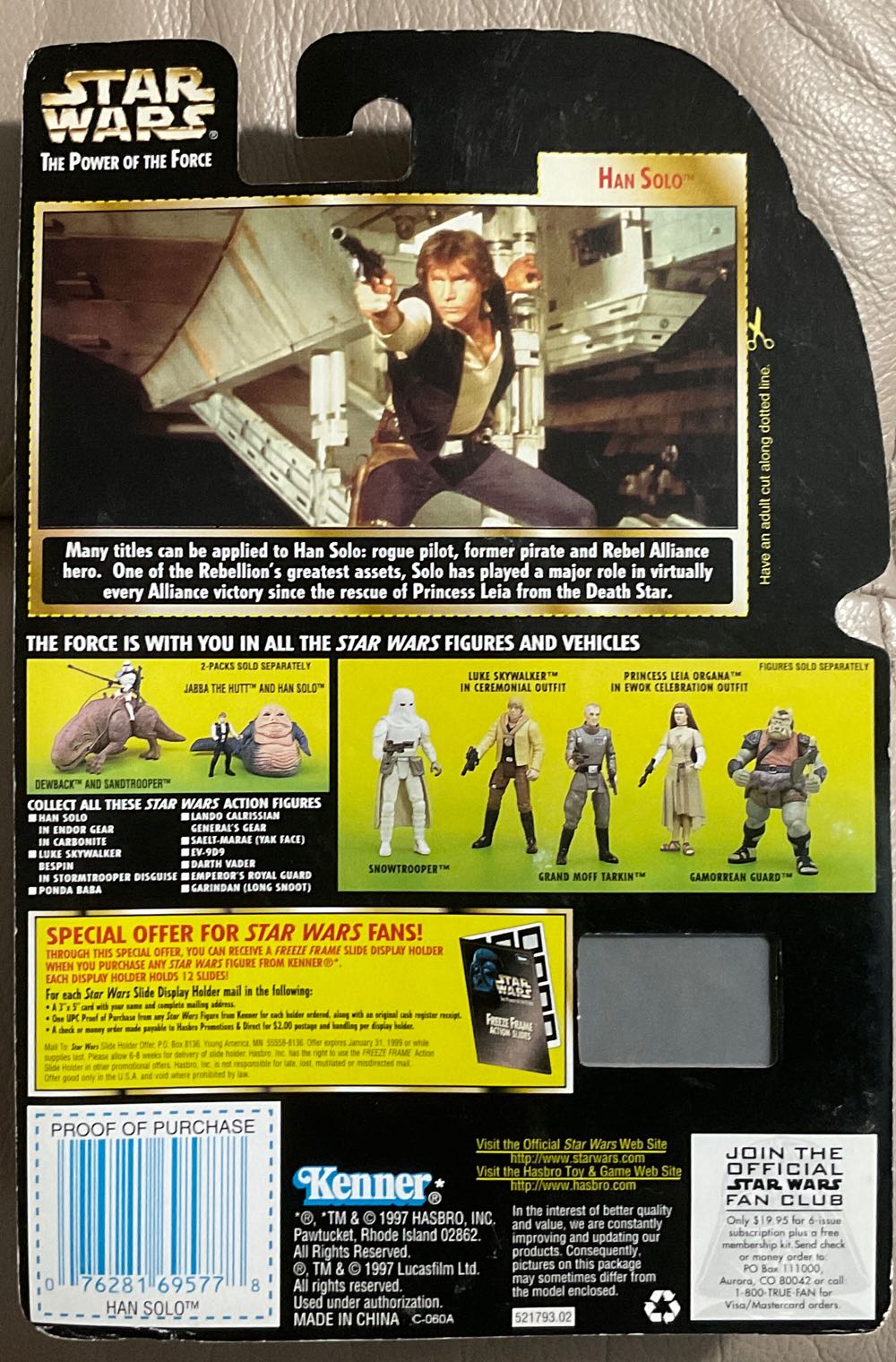 Power Of The Force (FF) - Han Solo - Hasbro (A New Hope) action figure collectible - Main Image 2