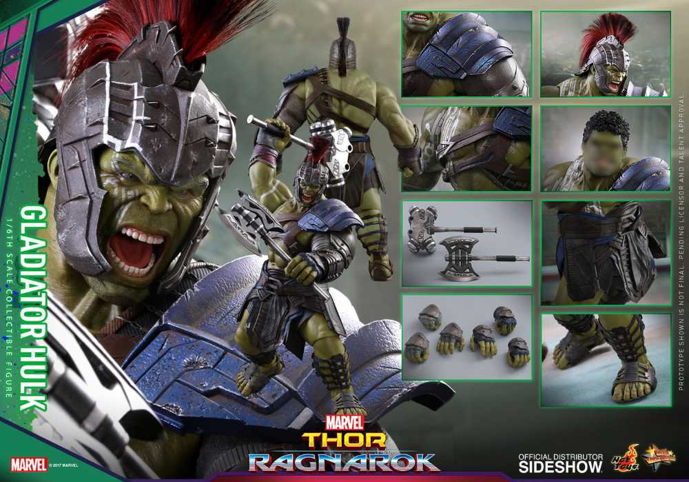 Thor: Ragnarok - Hot Toys (Gladiator Hulk) action figure collectible - Main Image 2