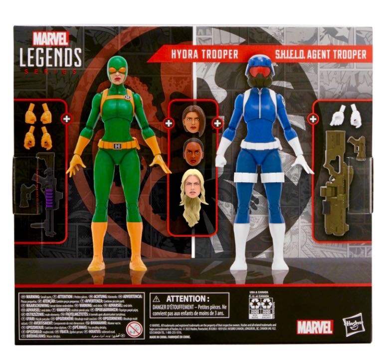 Marvel Legends Pulse Exclusive Series S.H.I.E.L.D. AGENT TROOPER & HYDRA TROOPER - Hasbro (Marvel Legends Deluxe Series) action figure collectible - Main Image 2
