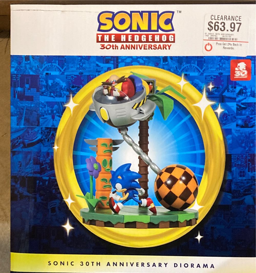 Rubber Road Ltd Sonic The Hedgehog 30th Anniversary Statue Standard  action figure collectible [Barcode 658848195565] - Main Image 2