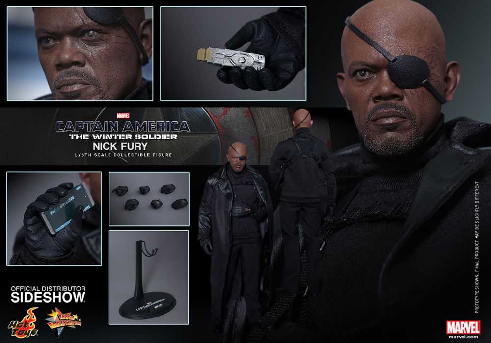 Captain America: The Winter Soldier - Hot Toys (Nick Fury) action figure collectible - Main Image 2