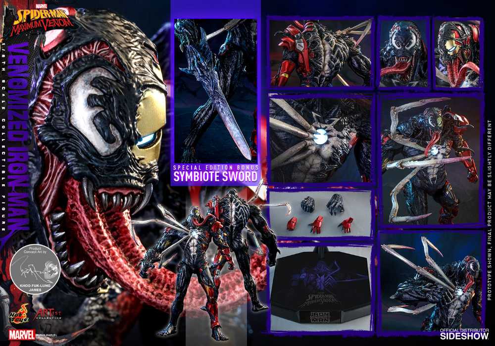 Marvel’s Spider-Man: Maximum Venom - Hot Toys (Venomized Iron Man) action figure collectible - Main Image 2