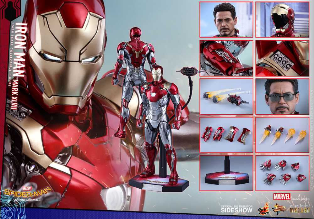 Spider-Man: Homecoming - Hot Toys (Iron Man Mark XLVII) action figure collectible - Main Image 2