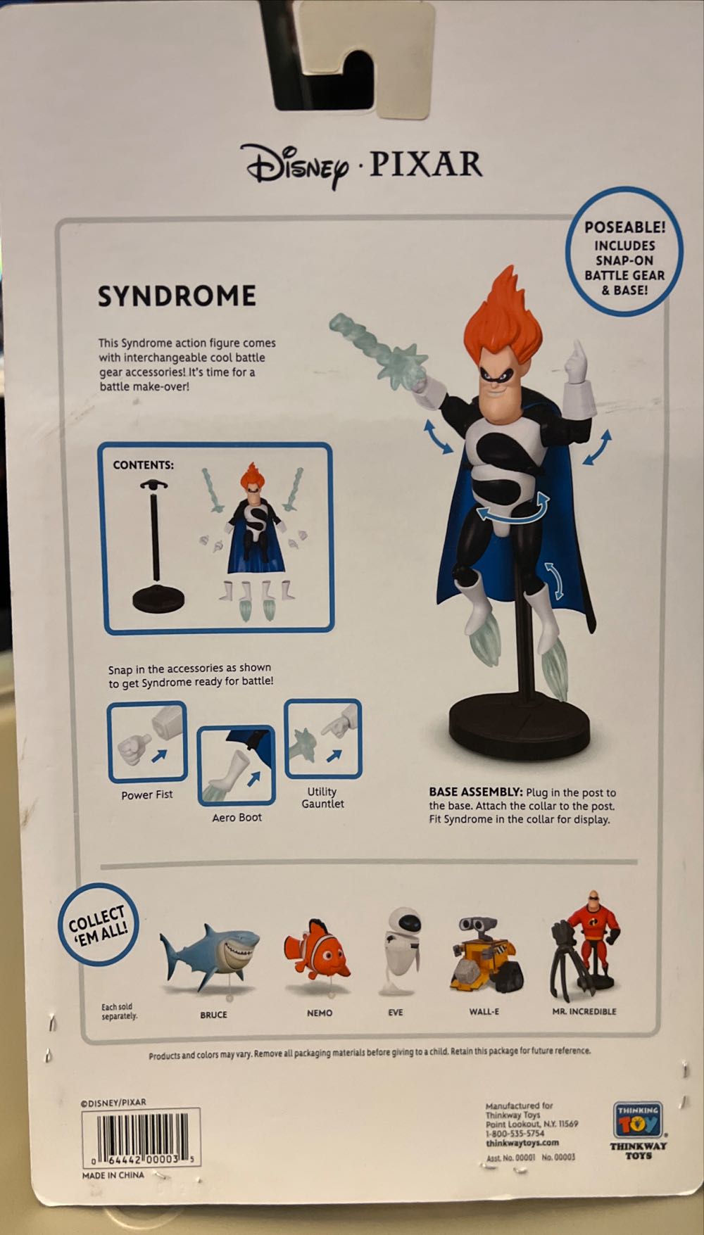 Syndrome Disney Pixar Collection - Thinkway Toys action figure collectible [Barcode 064442000035] - Main Image 2