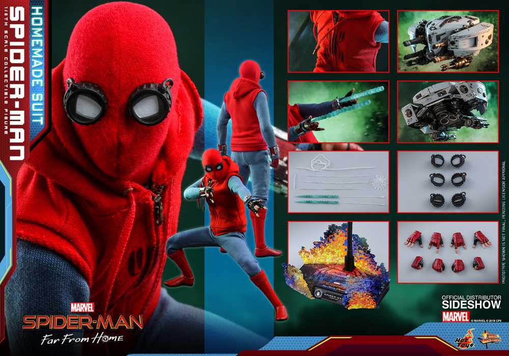 Spider-Man: Far From Home - Hot Toys (Spider-Man (Homemade Suit)) action figure collectible - Main Image 2