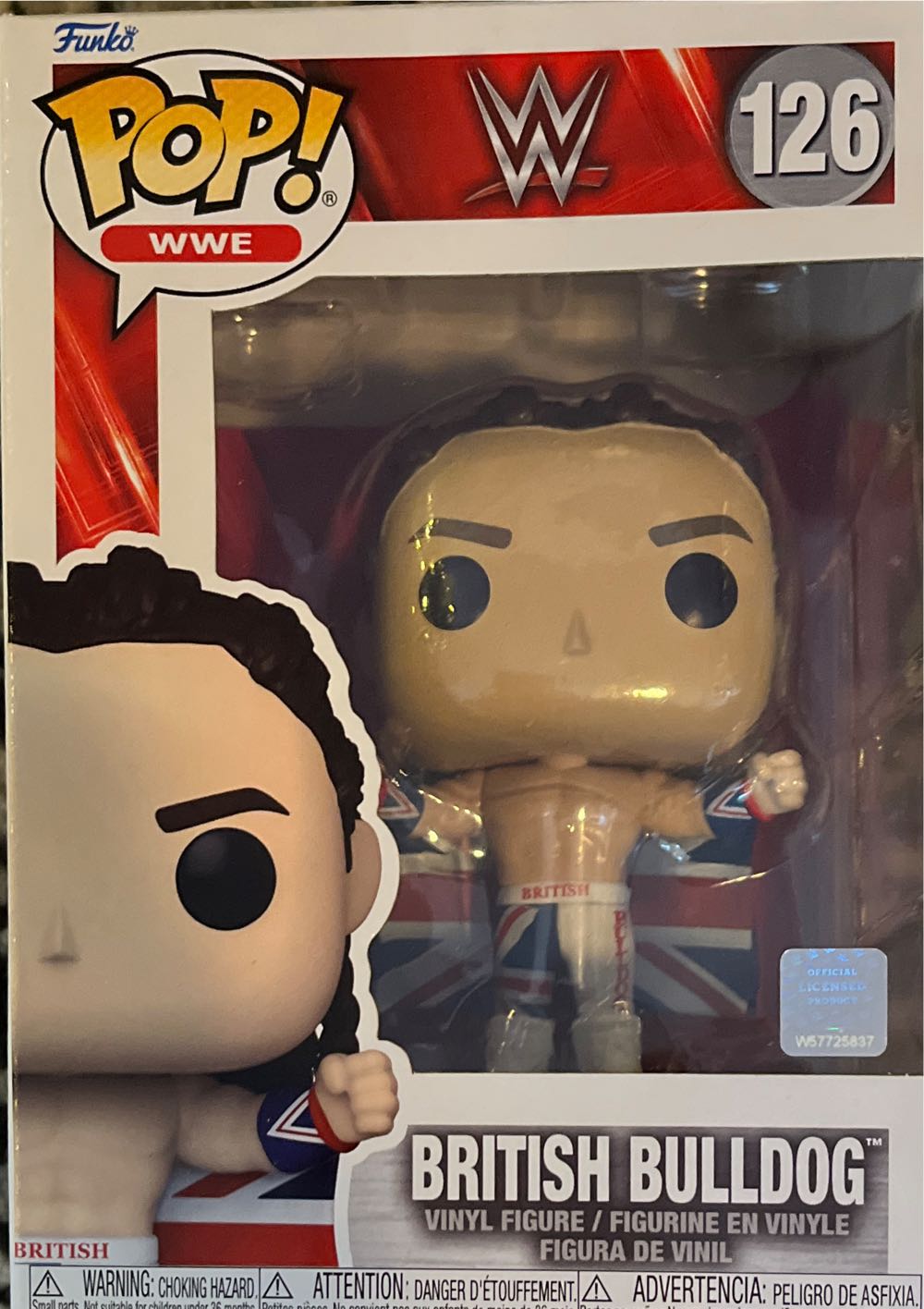 Funko Pop Wwe: British Bulldog  action figure collectible [Barcode 889698673969] - Main Image 2