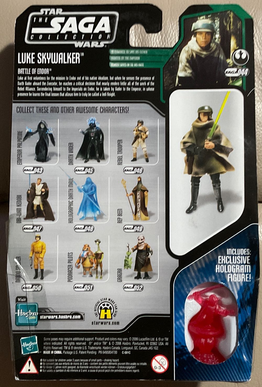 Saga Collection - #44 - Luke Skywalker - Hasbro (Return Of The Jedi) action figure collectible - Main Image 2