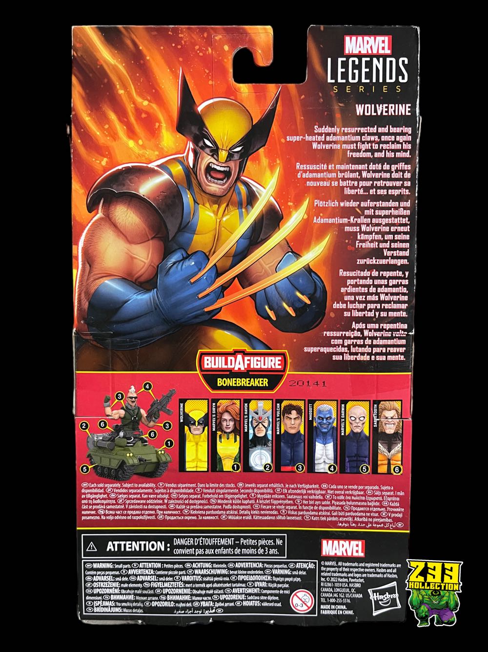 Marvel Legends (2011-????) (70x01) Wolverine - Hasbro (Marvel Legends Bonebreaker Series) action figure collectible - Main Image 4