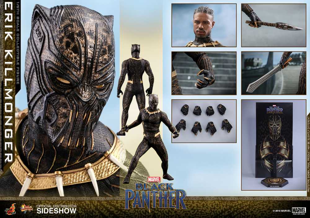 Black Panther - Hot Toys (Erik Killmonger) action figure collectible - Main Image 2