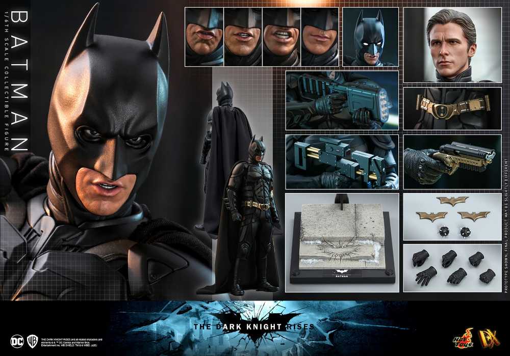 The Dark Knight Rises - Hot Toys (Batman) action figure collectible - Main Image 2
