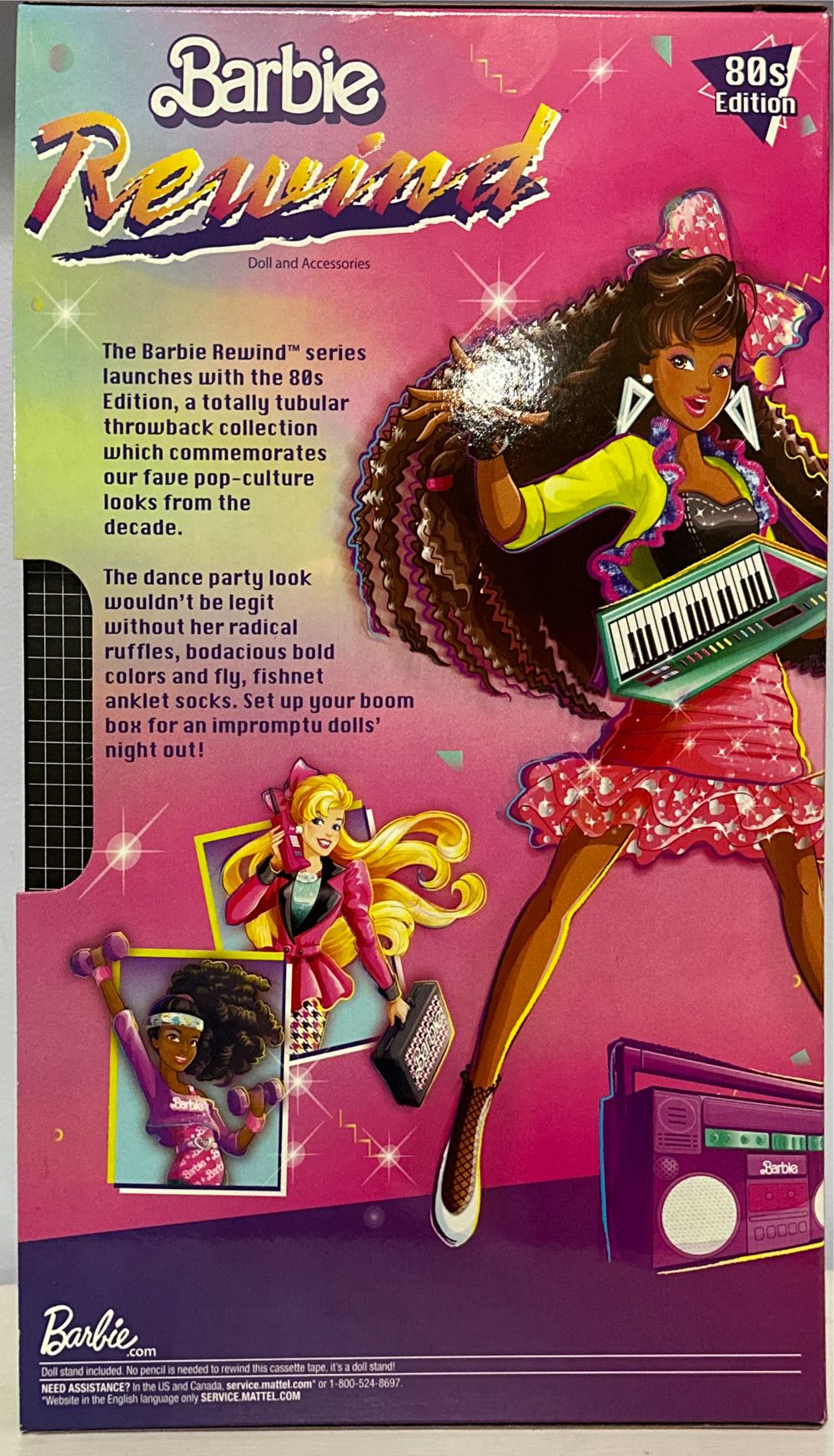 Barbie Rewind 80s Edition Dolls’ Night Out  action figure collectible [Barcode 887961916133] - Main Image 3