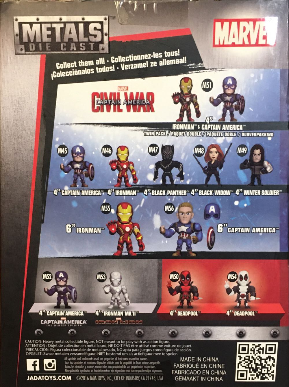 Metalfigs M54: Deadpool - Jada Toys (MARVEL) action figure collectible [Barcode 801310978139] - Main Image 3