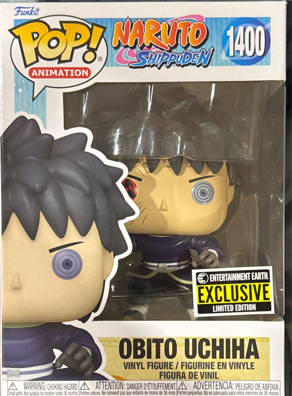 Funko Pop Naruto Obito Uchiha Tobi Unmasked Entertainment Earth Exclusive Vinyl Figure  action figure collectible [Barcode 889698682701] - Main Image 2