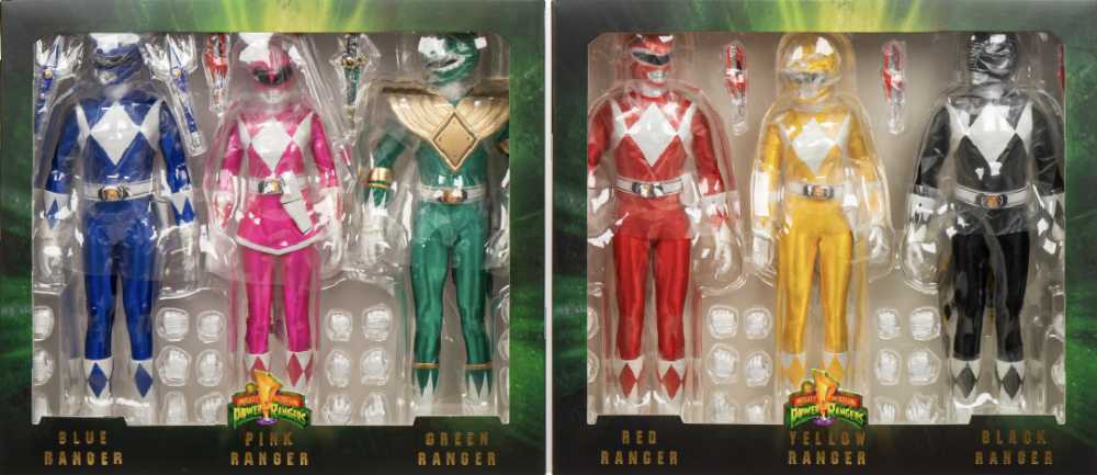 Mighty Morphin Power Rangers - Threezero (Core Rangers + Green Ranger (Six-Pack)) action figure collectible - Main Image 2