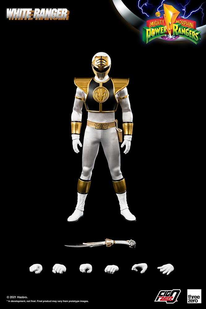Mighty Morphin Power Rangers - Threezero (White Ranger) action figure collectible - Main Image 2