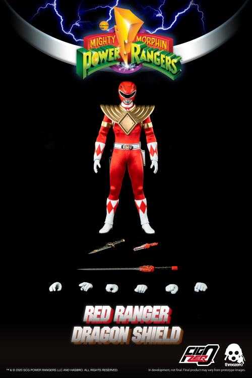 Mighty Morphin Power Rangers - Threezero (Dragon Shield Red Ranger) action figure collectible - Main Image 2