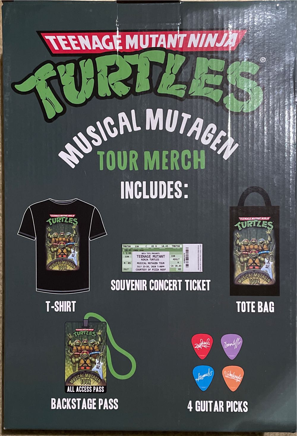 TMNT: Musical Mutagen Tour Merch Bundle Size Large  action figure collectible [Barcode 634482541531] - Main Image 3
