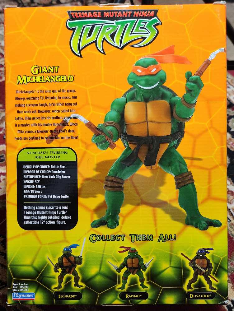 Teenage Mutant Ninja Turtles Fox Box 12” Giant Michelangelo   action figure collectible [Barcode 043377541431] - Main Image 2