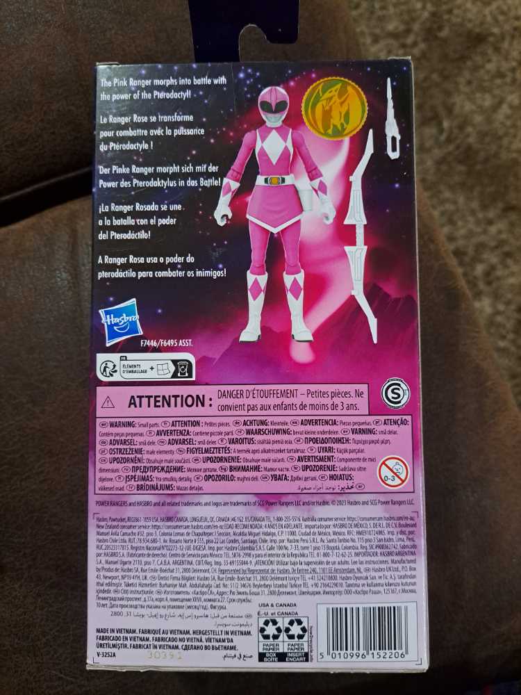 Power Rangers- Pink Ranger VHS - Hasbro (Mighty Morphin Power Rangers) action figure collectible [Barcode 5010996152206] - Main Image 2