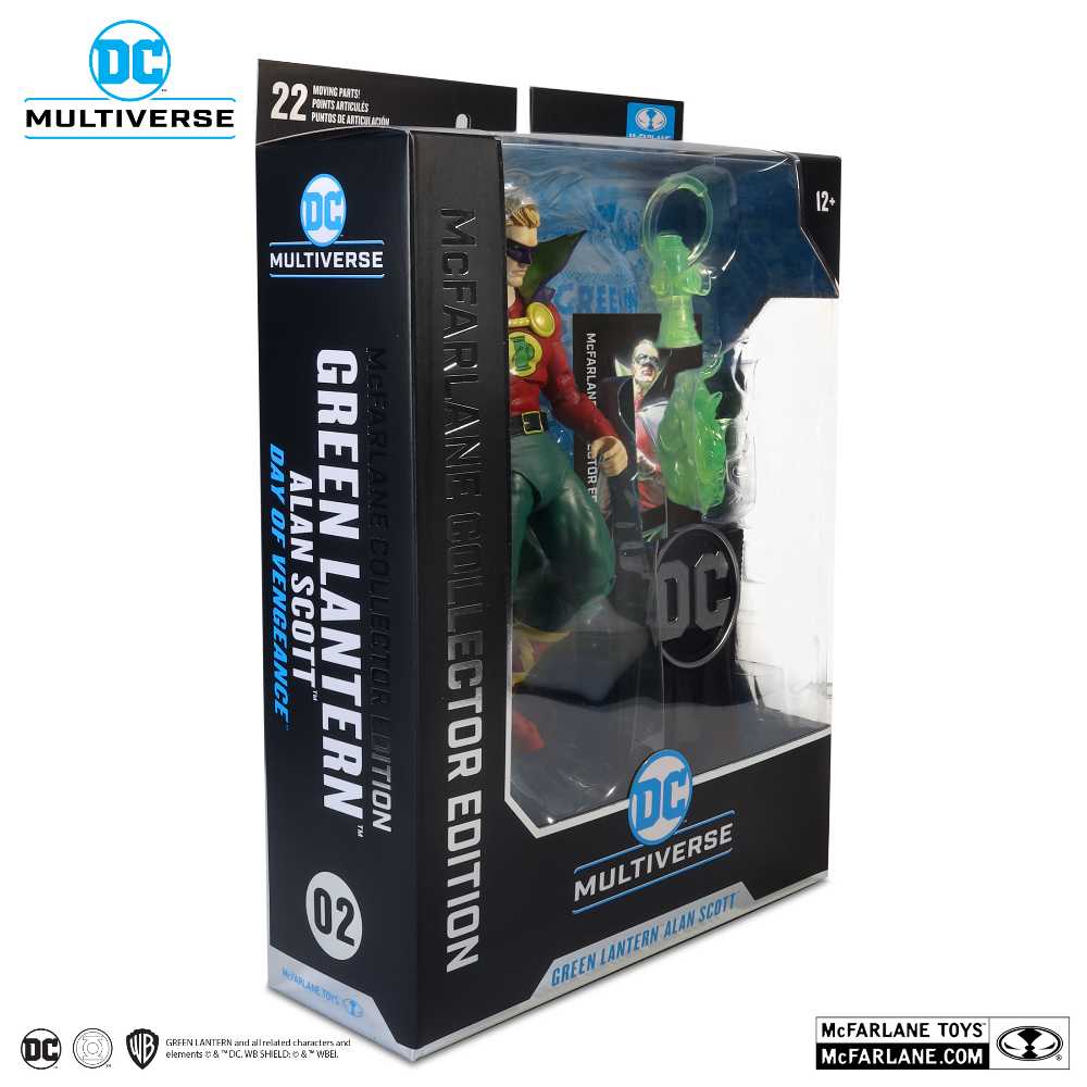Green Lantern Alan Scott (Day of Vengeance) - McFarlane Toys (DC Multiverse McFarlane Collector Edition) action figure collectible [Barcode 78791701] - Main Image 2