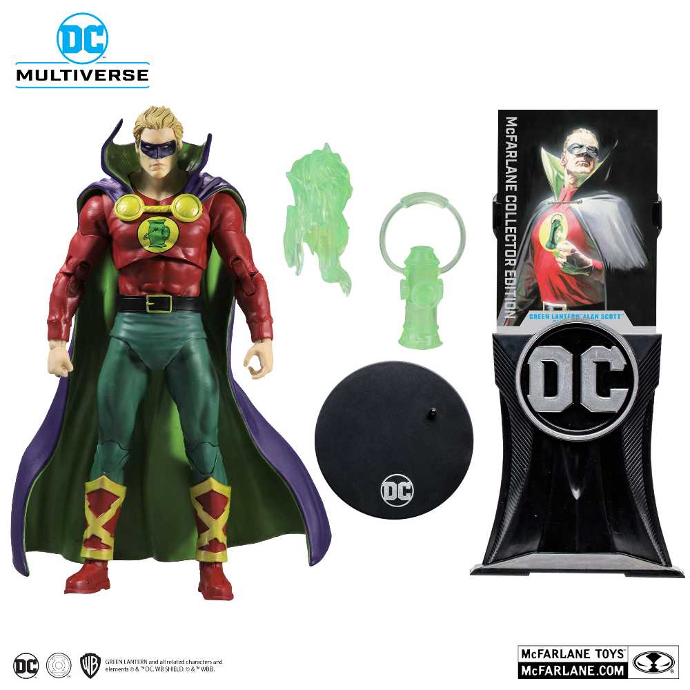 Green Lantern Alan Scott (Day of Vengeance) - McFarlane Toys (DC Multiverse McFarlane Collector Edition) action figure collectible [Barcode 78791701] - Main Image 4